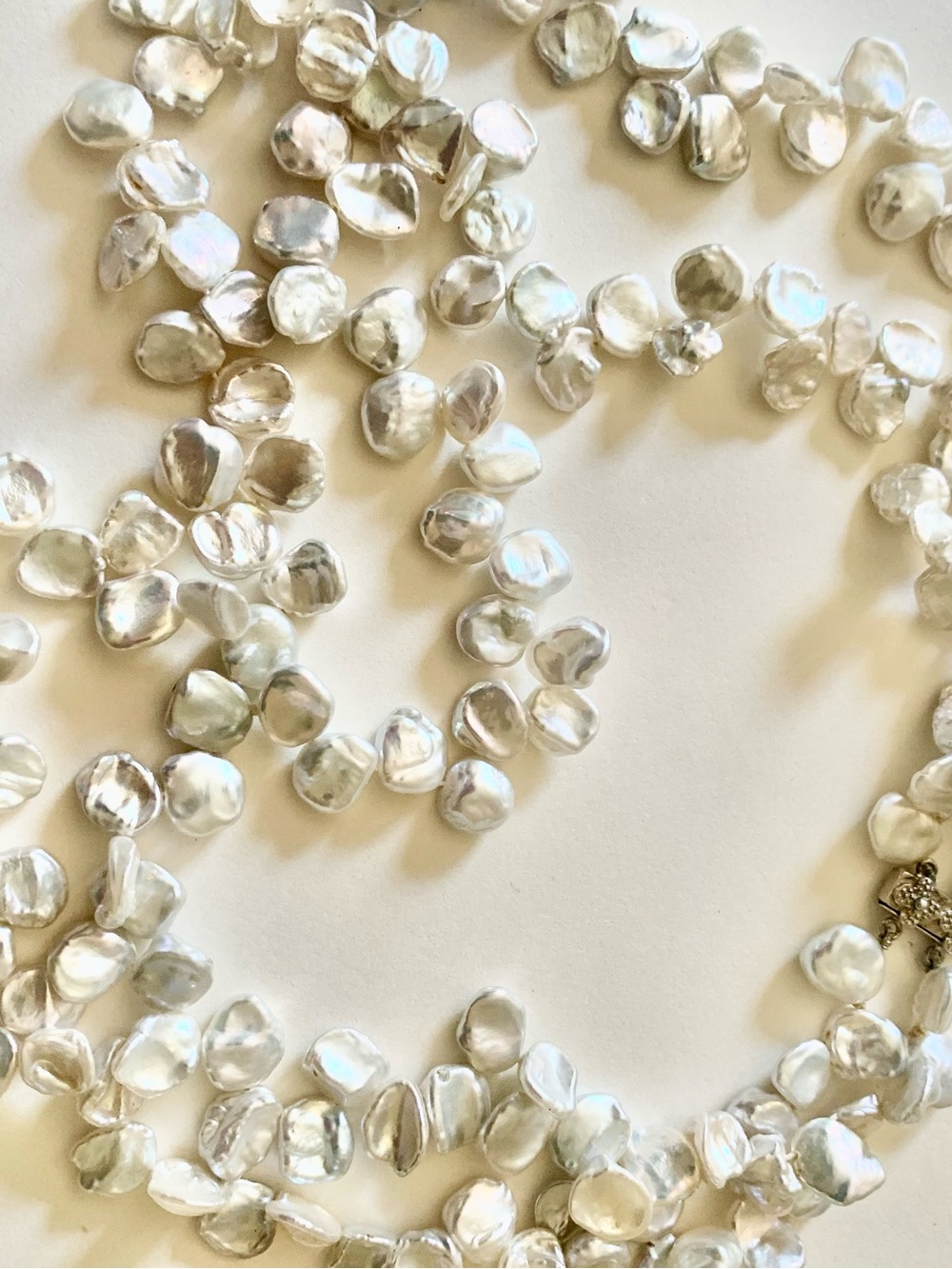 Freshwater Keshi Pearl Necklace - White